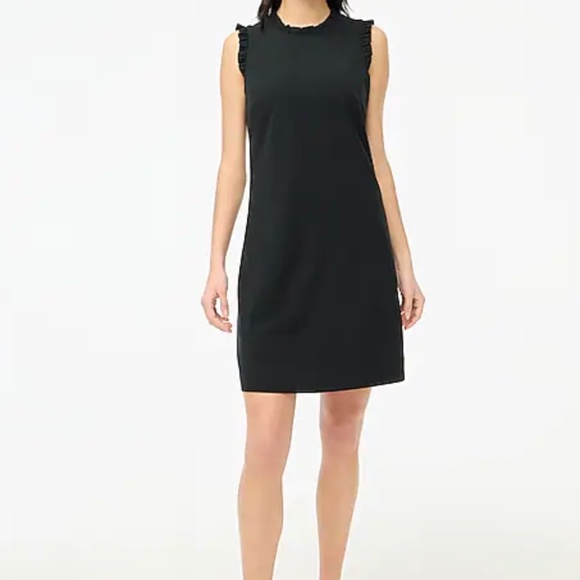 J. Crew Factory | Ruffleneck Suiting Dress | Size 18 | Black NWT - Picture 1 of 7